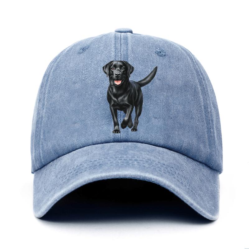 

Black Labrador print baseball cap is the perfect birthday gift for pet enthusiasts, adjustable in size for both men and women Adjustable небесно-голубой