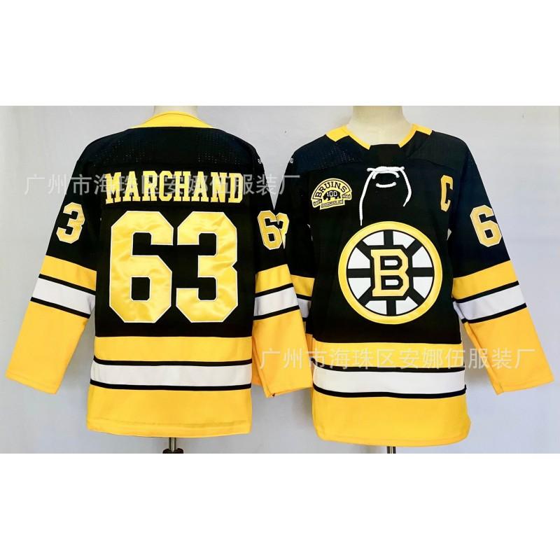 Ice Hockey Jersey Boston Bruins Embroidered 73 63 Unisex Sports