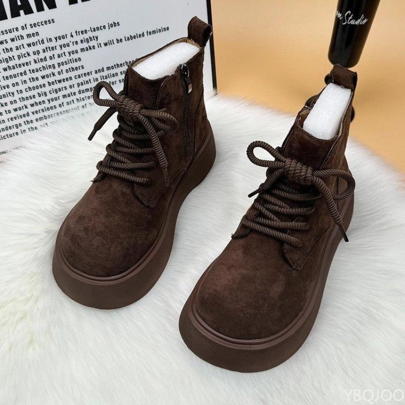 Women's Winter New Height Increasing Plush Warm Short Boots Simple Comfortable Daily Casual Thick Soled Women's Shoes