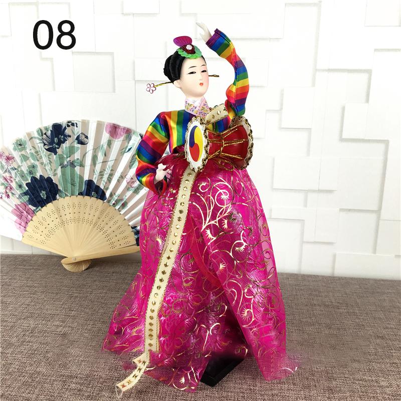 Korean Palace Hanbok Doll Ornament Princess Korean Drama Doll Toy Restaurant Home Decor Display Miniatures Desktop Ornament Gift