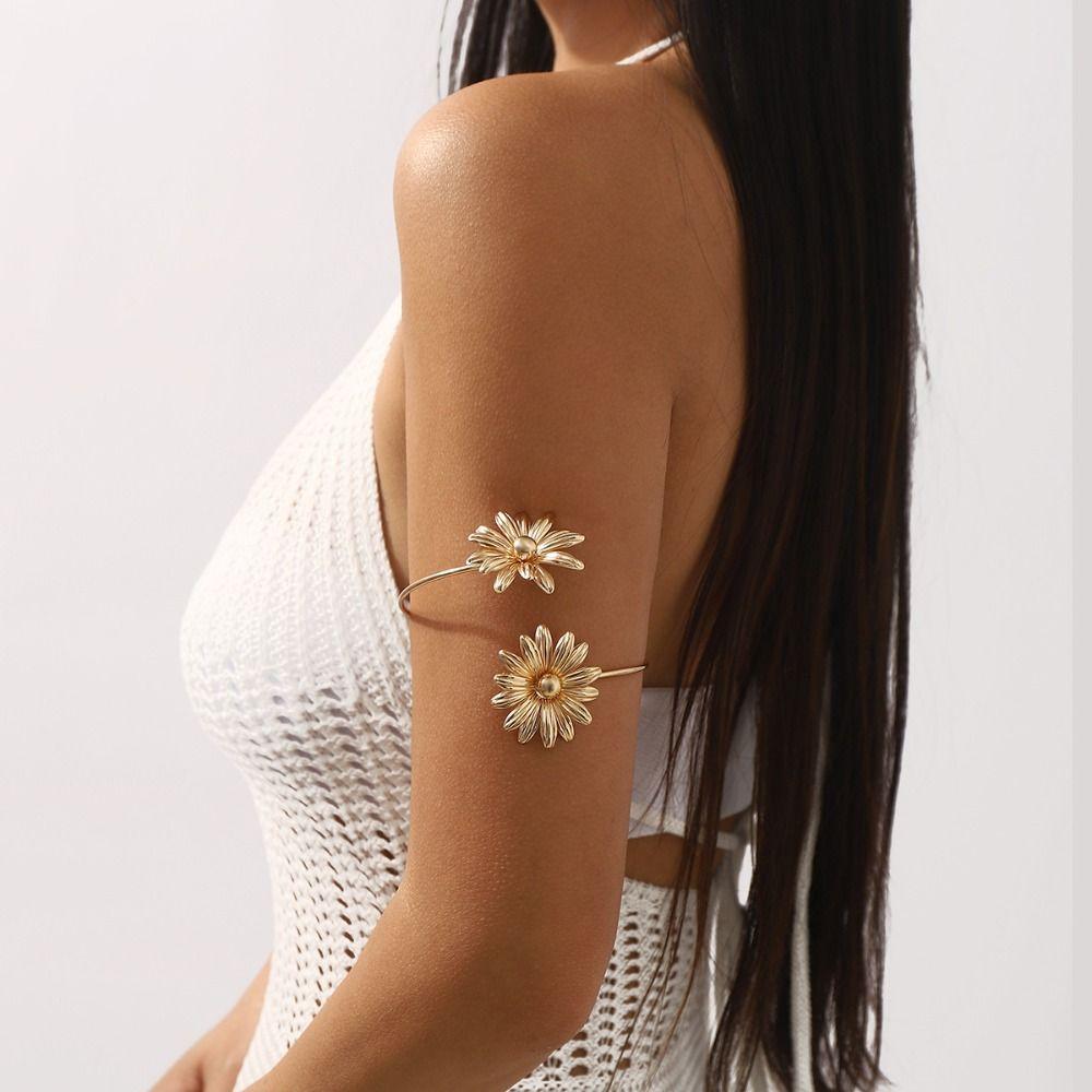 Blattöffnung Manschettenarmbänder Schmetterling Kreis Oberarmarmband Armaccessoires