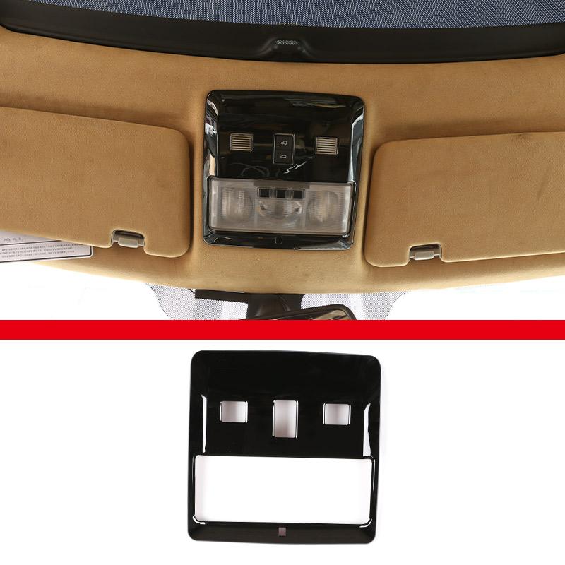 

For Land Rover Discovery 3 LR3 2004-2009 ABS Silver Car Front Reading Light Frame Trim Cover Sticker Car Interior Accessories чорний