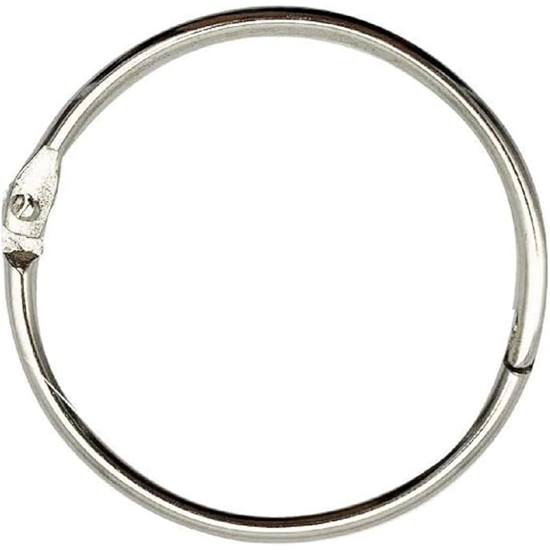 True-Ally 20Mm Multipurpose Book Binder Rings, 20 Pcs - Metal Iron Nickel Plated Loose Leaf Book Rings For Binders, Inde