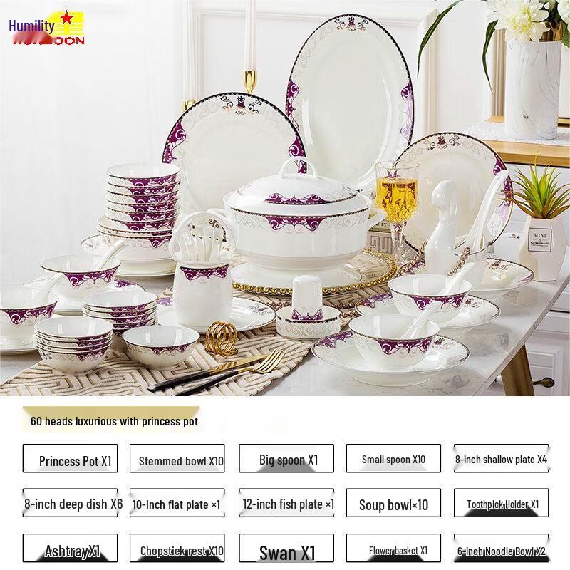Qianxing Japanese Style Ceramic Dinnerware Set