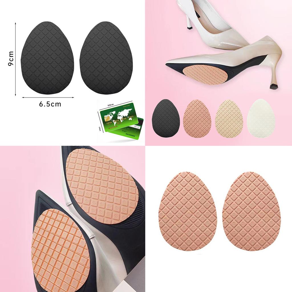 Shoe Sole Wear-resistant Protector Black High Heel Sandal Rubber Non-slip Outsole Pad Self-adhesive Mat Shoes Bottom Stickers