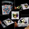 400PCS Valentine Cellophane Bags Love Heart Printed Self Adhesive Cookie Treat Bags 4 Styles Valentine's Day Mother's Day