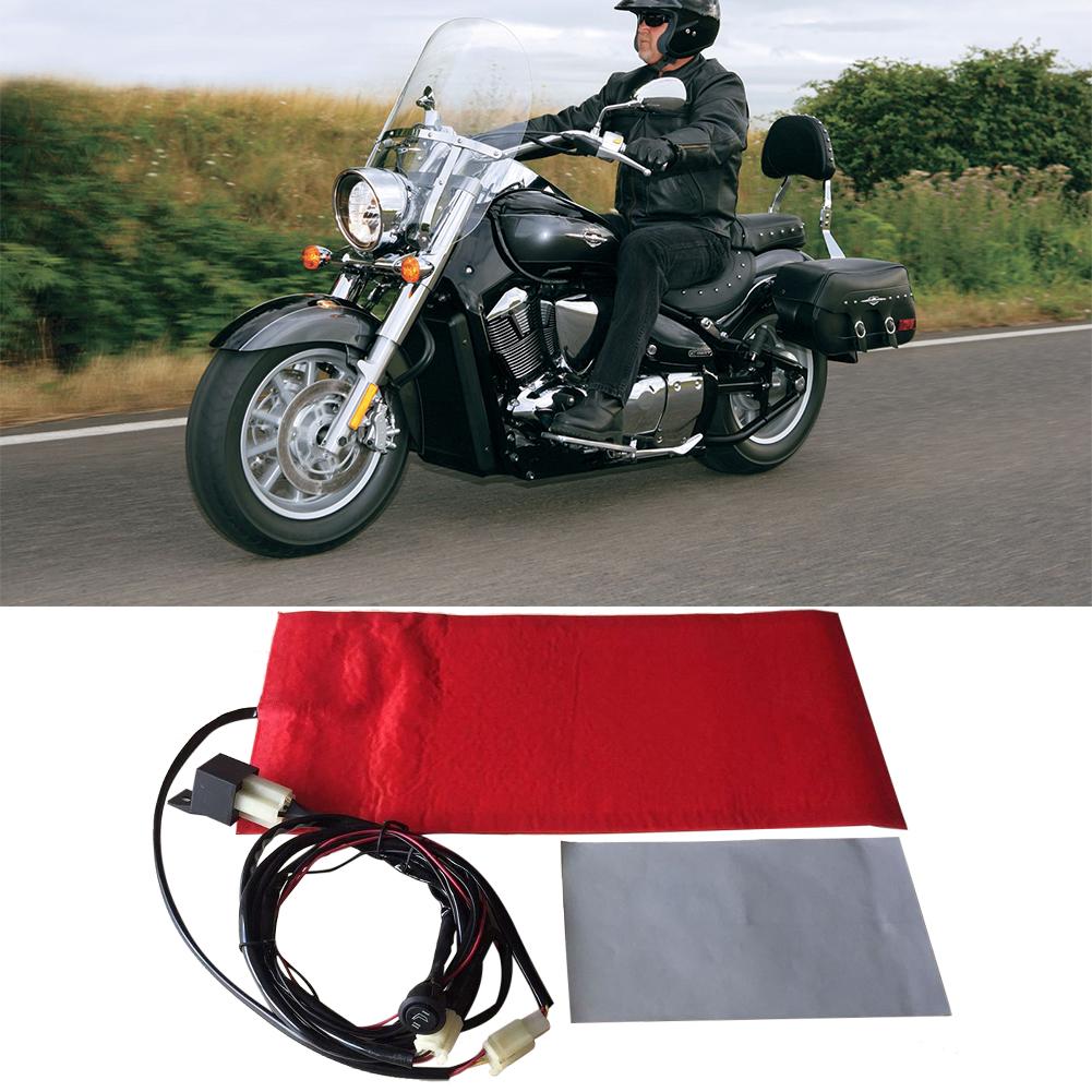 12V Carbon Fiber Pad Waterproof Carbon Fiber Seat Heater Cover Timer Universal Heated Seat Heater Pad Kit UTV E-BIKE Seat Heater