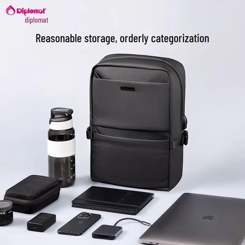 Diplomat DB-15110 Large Capacity Business Travel Laptop Backpack