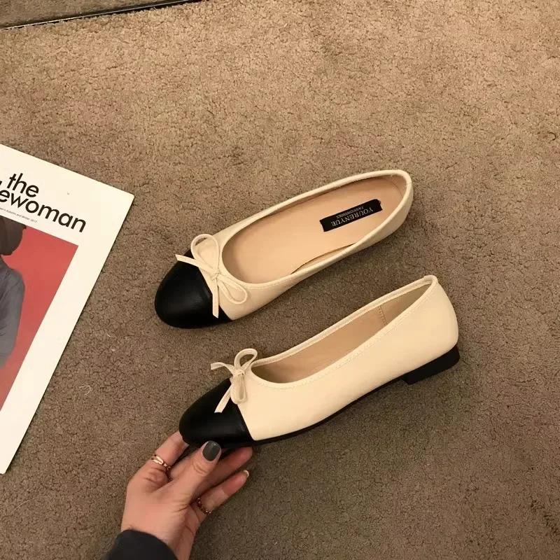 

Fashion Grid Women s Flats Shoes Woman Slip-on Loafers Elegant Bow-knot Flat Shoes Mother Flats Zapatos De Mujer Large Size 35