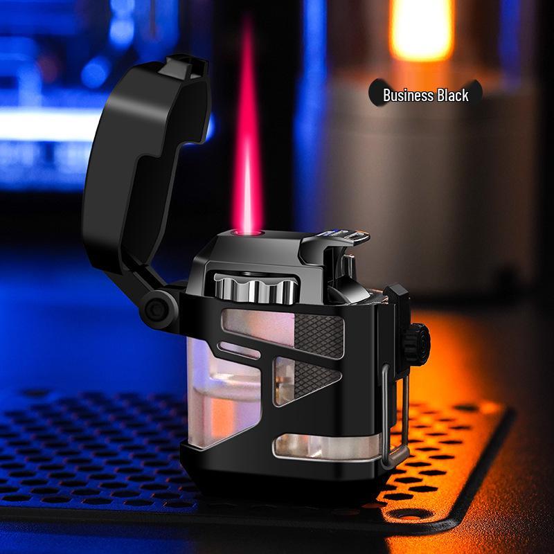 Oupao 921 Windproof Transparent Luminous Mecha Lighter