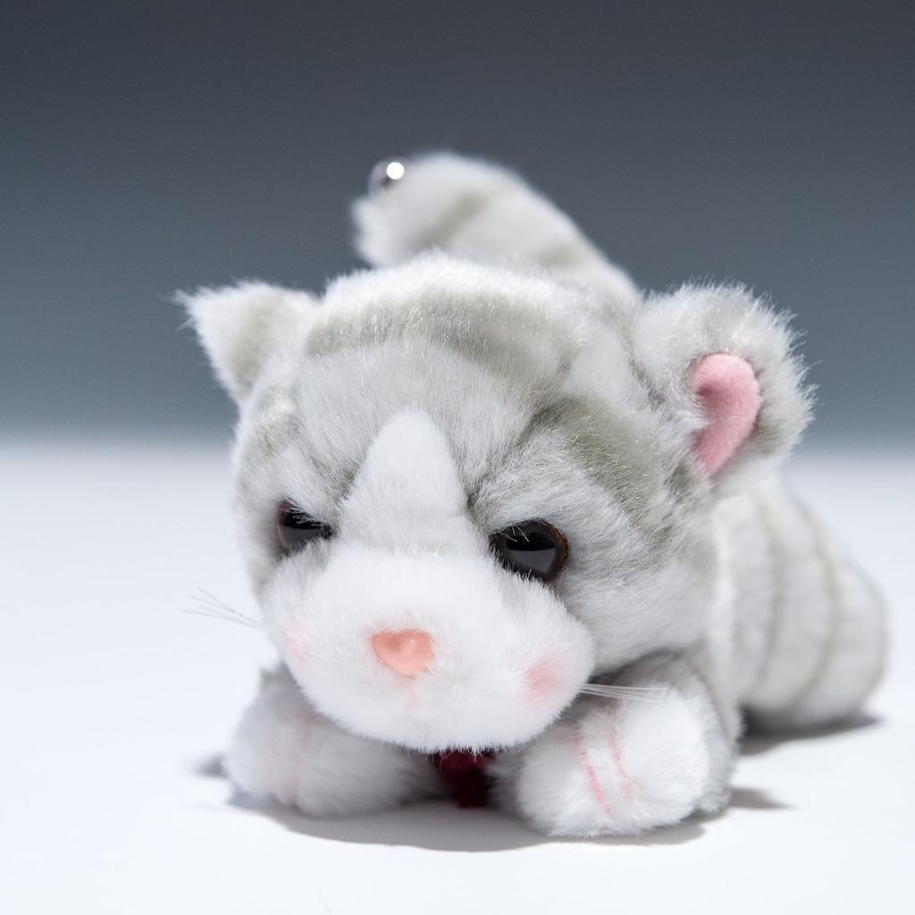 Takenoko Sherry Crawling Cat Gray Plush Toy 58846