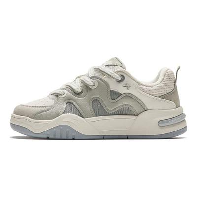 Lifestyle Series Langlebige Atmungsaktive Low-Top Skate Schuhe Damen Sneaker Beige Grün 122428061-1