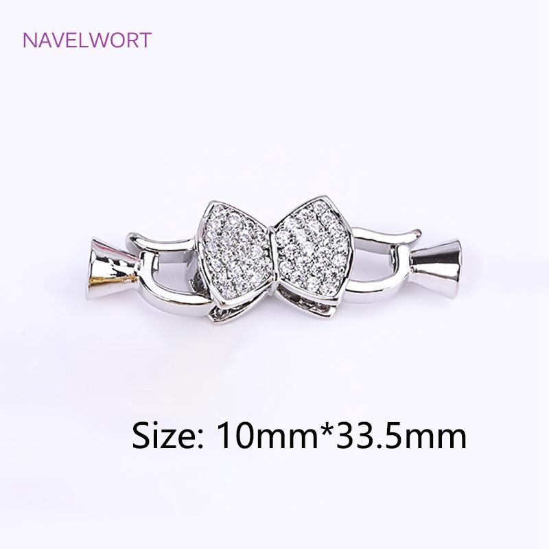 18K Gold Plated Pearl Clasp Connector,Clasps For Jewelry,Brass Fasteners Lock Clasp Accessories DIY Jewelry Making Supplies