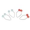 2 Pair Dimple Trainer Piercing Free Easy To Wear Enhanced Smile Dimple Maker Balls Tool for Face Cheek Red + Blue