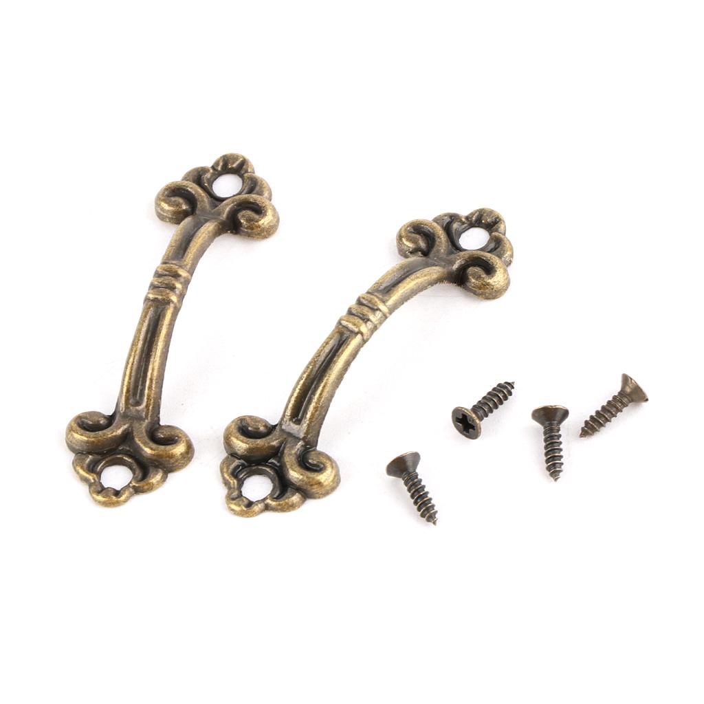 10 Pieces Zinc Alloy Dresser Drawer Pulls Cupboard Handle Vintage Furniture Decor Handle Bedside Cabinet Pulls Durable