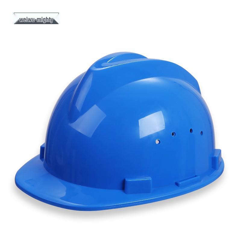 Cross-border Safety Helmet: ABS Fiberglass Construction, Breathable Engineering Design, National Standard, Customizable for Electricians Button liner синий