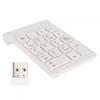 Wireless Numeric Keypad, 2.4GHz Portable Numeric Keypad with USB Receiver, Ergonomic Lightweight External Numeric Keypad, Mini PC Computer Accessory
