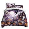 Halloween Three-piece Bedding Set Quilt Cover Pillowcase Brushed Fabric Thickened