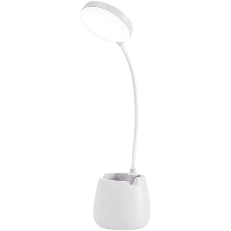 Wiederaufladbare LED-Schreibtischlampe zum Augenschutz – Perfekt für Studenten, Wohnheime, Schlafzimmer und zum Lesen am Bett