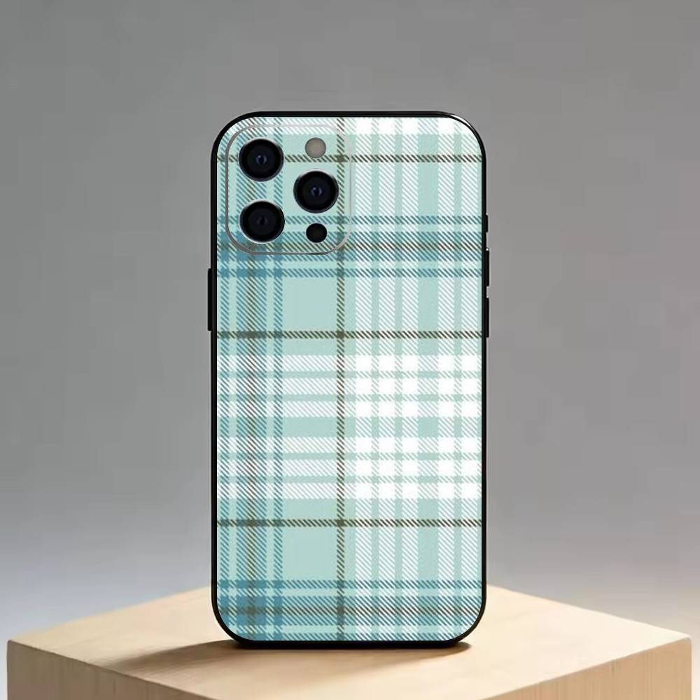 Forest grid style   Phone Case Silicone Soft For IPhone 17 16 15 14 13 12 11 X XR Plus Pro Max Plus