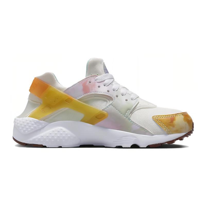 Nike Air Huarache Run GS Abrasion Resistant Lightweight Cushioning Support Low Top Kids' Running Shoes Pink White Sneakers FJ7715-171