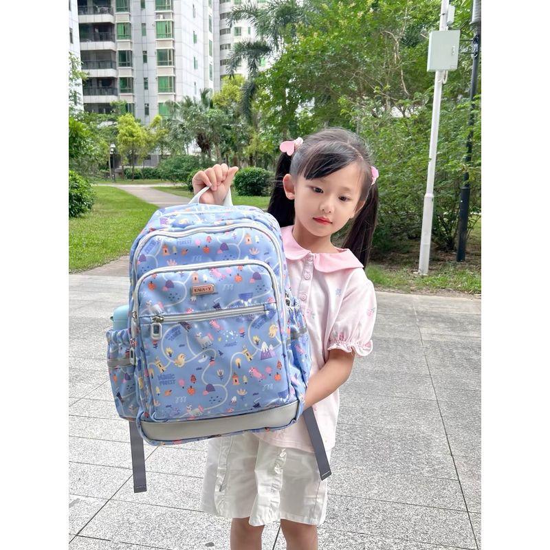 

Легкий рюкзак для ученика начальной школы Карайун с защитой позвоночника и снижением нагрузки 2840 purple Grade 1-3 18L