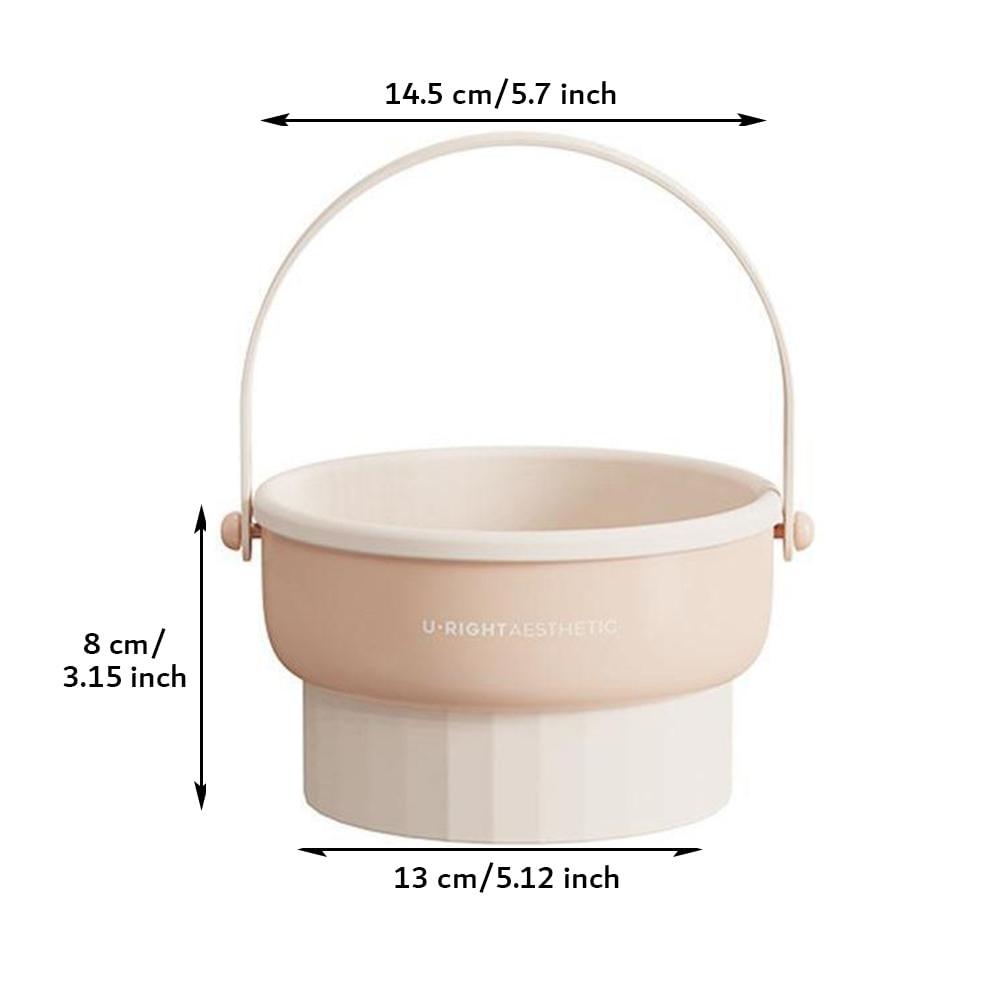 Makeup Brush Cleaning Mat 2 in 1 Cleaner Bowl Holder Portable Washing Tool With Drying Function Silicone Pad