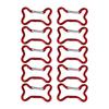 10pcs Bone Aluminum Keychains Clip Hiking Keychains Mountaineering Carabiner for Travel and Sports