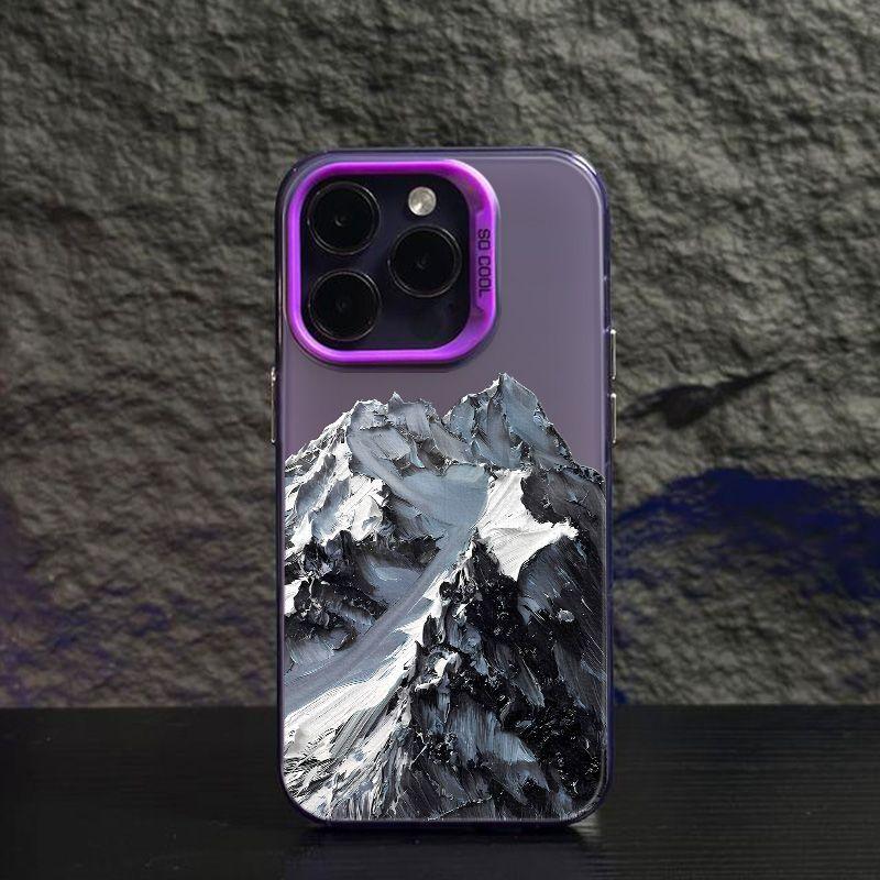 Beautiful Snow Mountain Phone Case For iPhone 16 15 14 13 12 11 Pro Max 78Plus XR XS MAX MINI Y2K Soft Girl Anti Fall Back Cover
