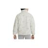 Nike Jacket FW22 Sportswear Logo Pattern Plush Stand Collar Kids Jackets Light-Bone DV3252072
