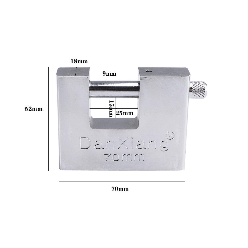 Multifunctional Stainless Steel Cabinet With 3 Keys Gate Window Home Improvement Padlock Door Lock Hardware