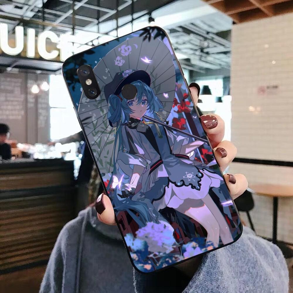

Popular Electronic Singer Hat Sunes Miku Phone Case For Xiaomi Mi 5X 8 9 10 11 12 lite pro 10T PocoX3pro PocoM3 Note 10 pro lite Xiaomi PocoX3pro