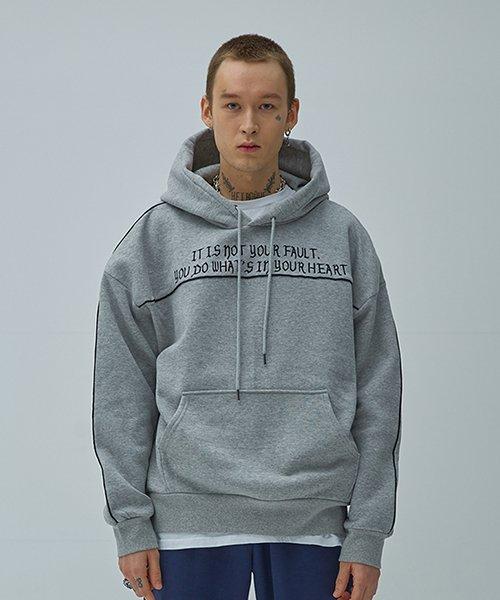 Unhate Line Hoodie Gray Gray/M