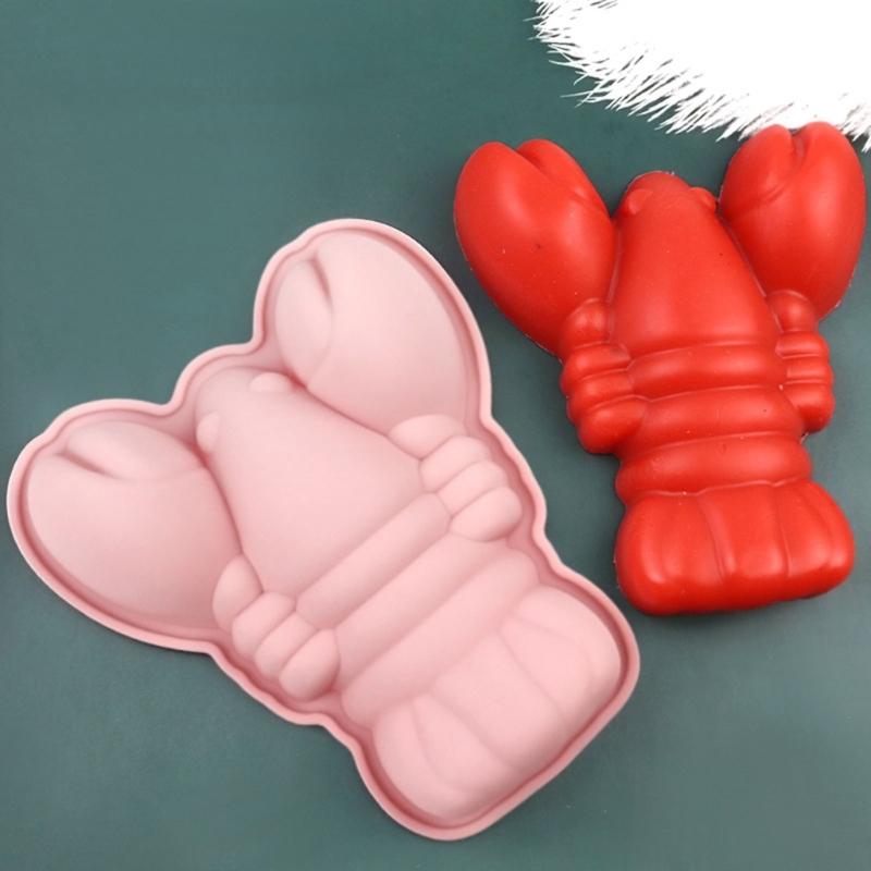 Stampo in Silicone a Forma di Aragosta per Dolci Regalo Creativo per Cuochi Artigiani Accessorio per Fare Cioccolatini Dessert Cubetti di Ghiaccio