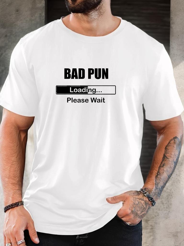 Herren T-Shirt 100% Baumwolle Sommer Lässig Weich Kreativer Buchstabendruck Rundhals Atmungsaktiv Kurzarm T-Shirts 2025 Neue T-Shirts