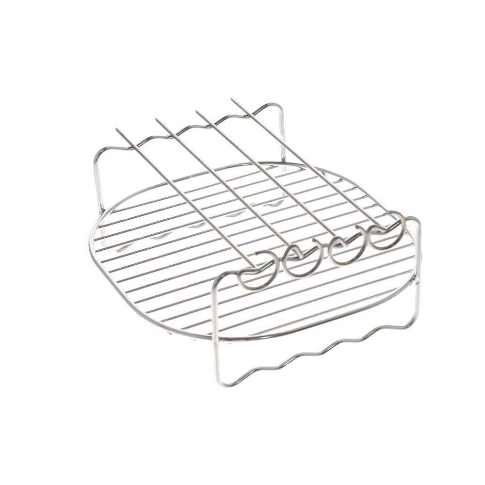 Double Layer Home Holder Air Fryer Accessories Baking Tray Barbecue Rack Air Fryer Rack Grill