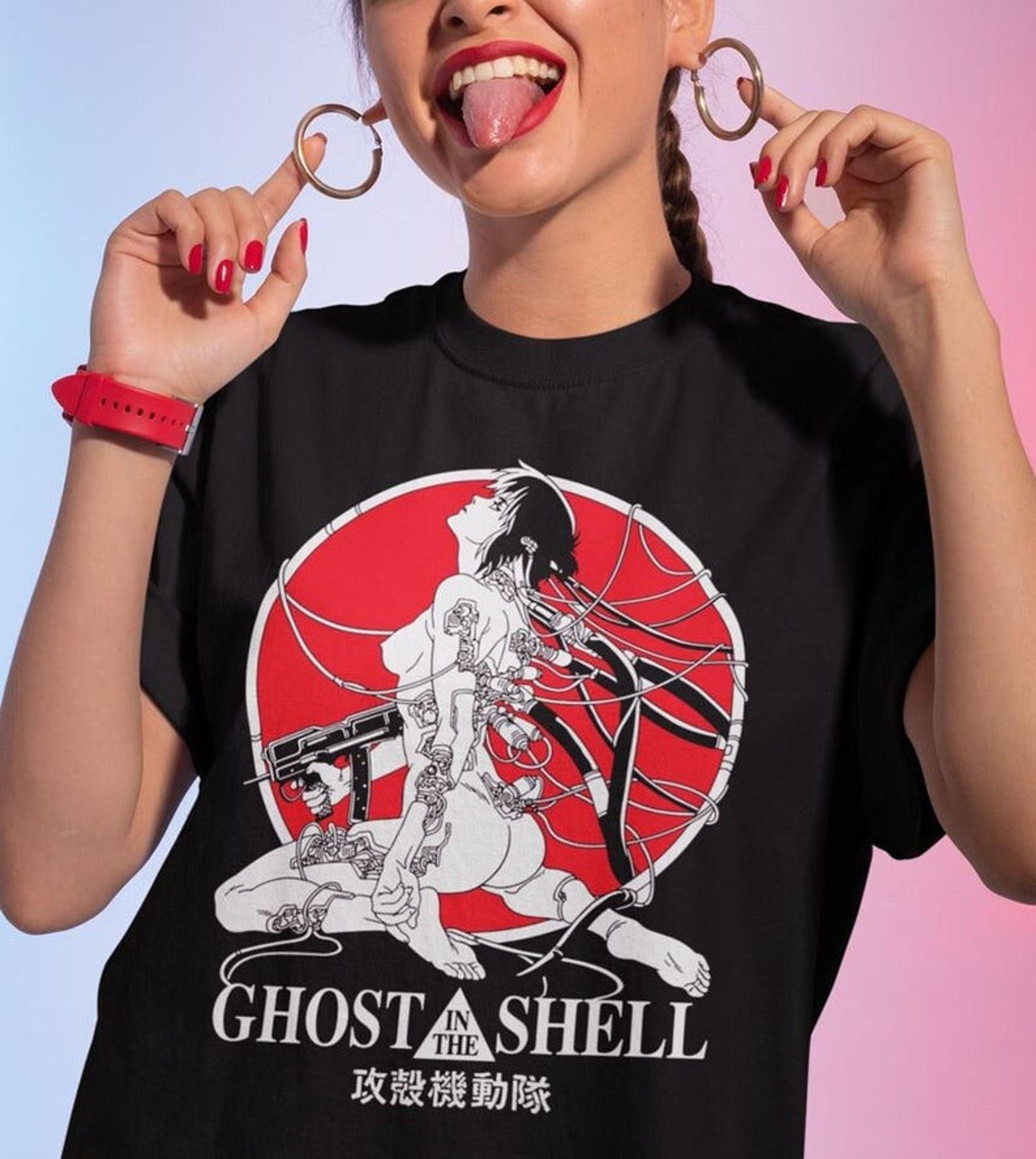Ghost In The Shell Japanese Manga Anime T-Shirt, Anime Shirt, Anime Gift, Cyberpunk, Motoko MAJOR UNISEX T-Shirt 3XL