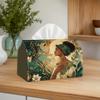 1pc 2D Flat Printed African Style Floral Beauty Theme Tissue Box, Suitable for Living Room/Bedroom/Dining Room/Office, Polyester Material, Large Size,
