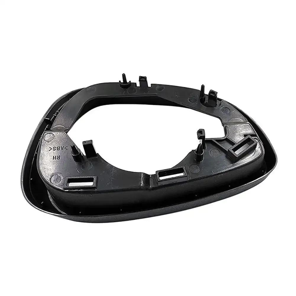 Bil Exteriör Sidospegel Kåpa Ram Hållare Blank Glas Omkring Bakre Spegel Ram Tillbehör För Ford Fiesta MK7 09-15