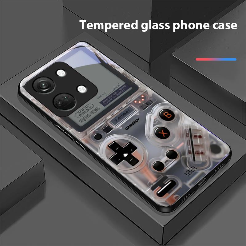 Konsola do gier Dla OnePlus Nord 3 5 6T 7 Pro 8 12 10T Reno8 Lite 5G 10R Nord N30 Twarda powłoka Szkło hartowane Etui na telefon Czarne