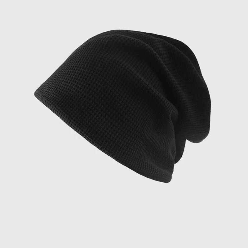 Casual Keep Warm Thin Knit Hat Cute Outdoor Cold Cap Ear Protection Warm Stack Hat For Men Women
