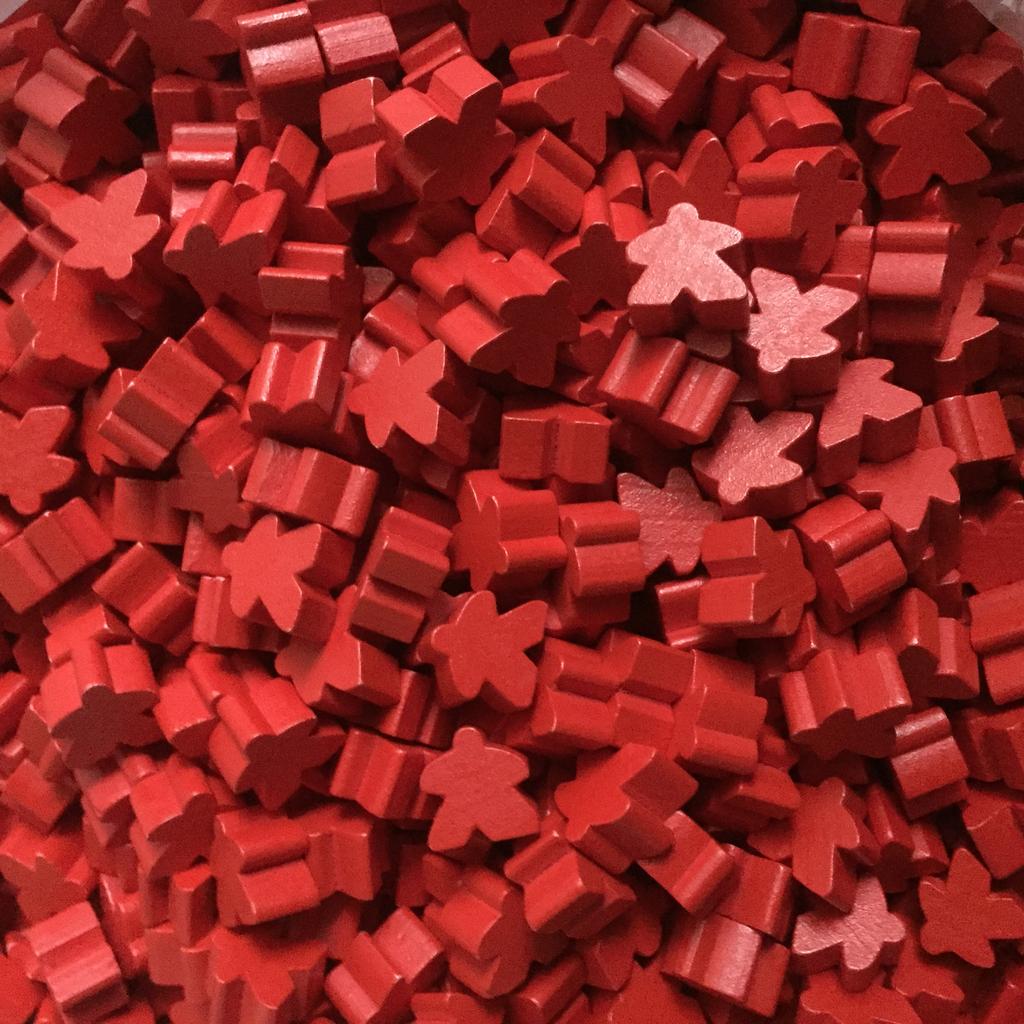 14Pcs Wooden Humanoid Meeples Pawn Chess Pieces 14 Colors Standard Size 16Mm For Meeple Carcassonne Board Game Accessories