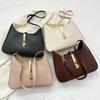 Luxury PU Leather Shoulder Bag for Women Casual Solid Color Design Handbags Brand Purse  Fashion Shopper Clutch Women's Bags