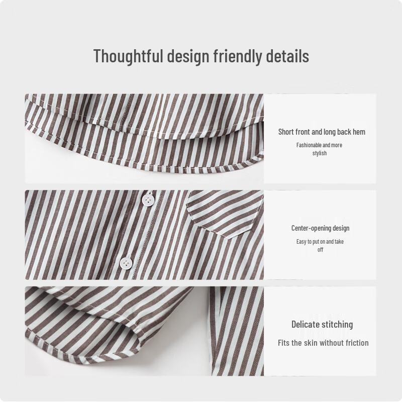 Kao La Bi Bi Kids Striped Cotton Shirt