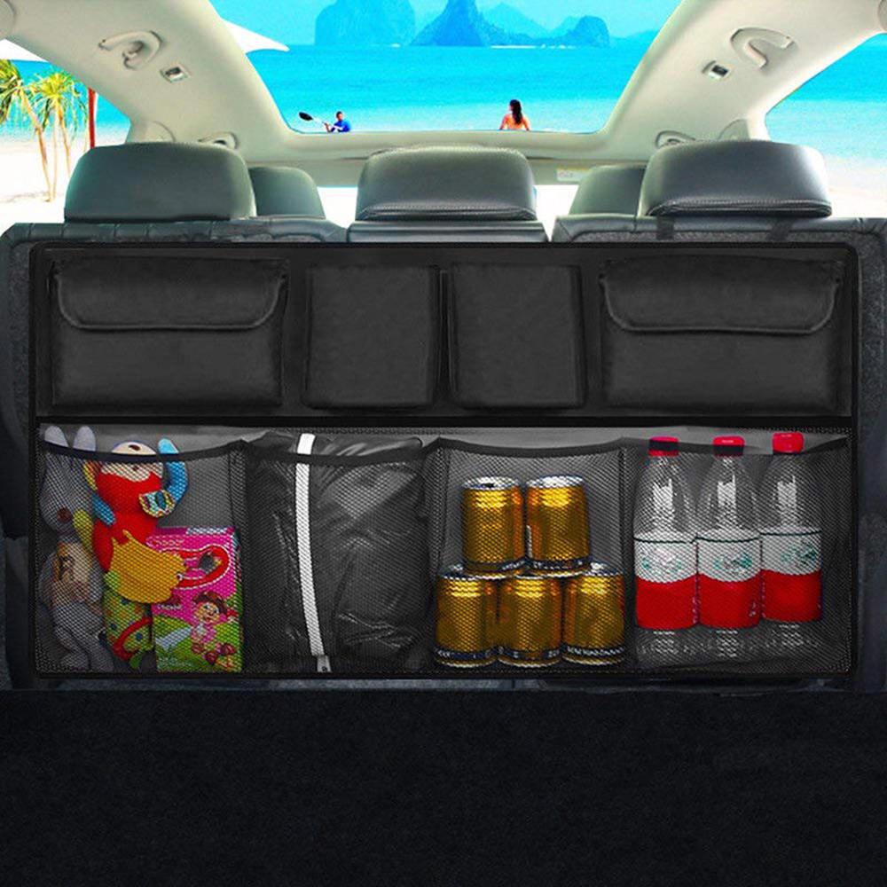 Buy Universal Auto Car Organizer Trunk Rear Back Seat Storage Bag Mesh ...
