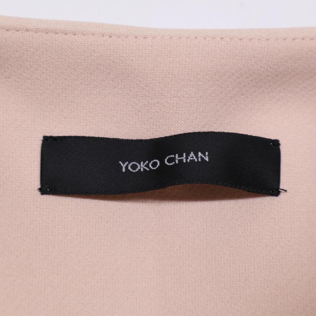 YOKOCHAN YCC-622-180 Pink polyester x rayon tuck volume back tiered coat coat 36 pinkUsed