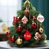 20pcs Portable Acrylic Christmas Decoration Practical Christmas Charm Acrylic Ornament for a Warm Festival Atmosphere