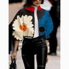 Lente en Herfst Damesmode Temperament Stippen Print Korte Blouse Jas