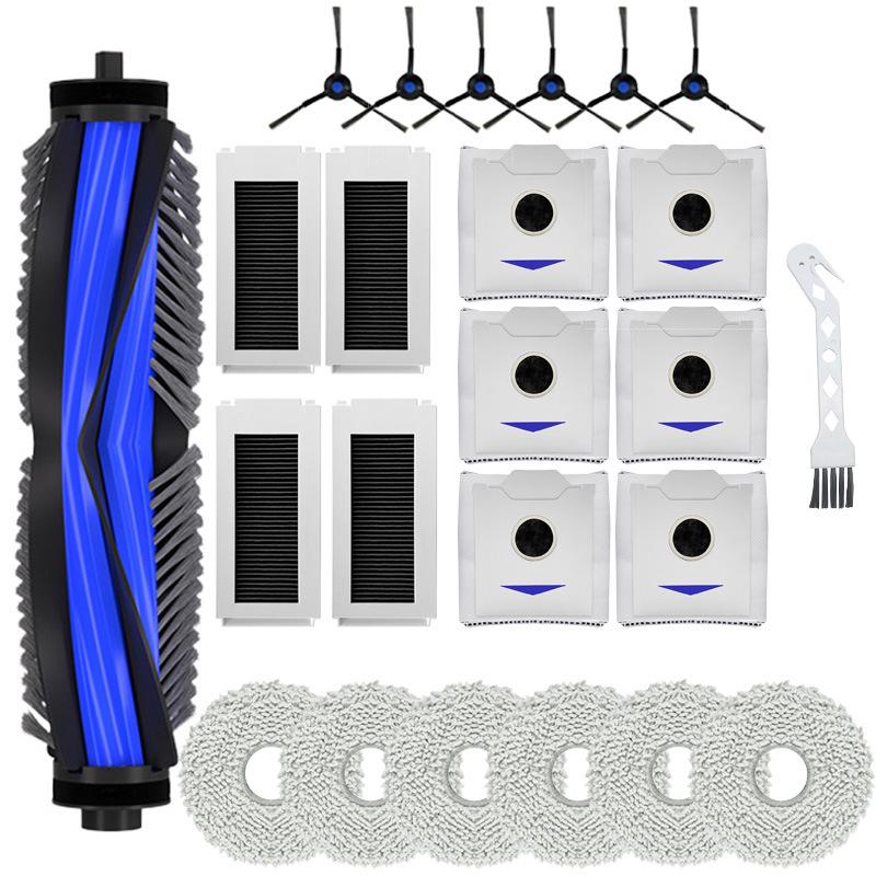 Ecovacs N30pro Zubehör: Hauptbürste, Staubbeutel, Filter, Mopp und Seitenbürste