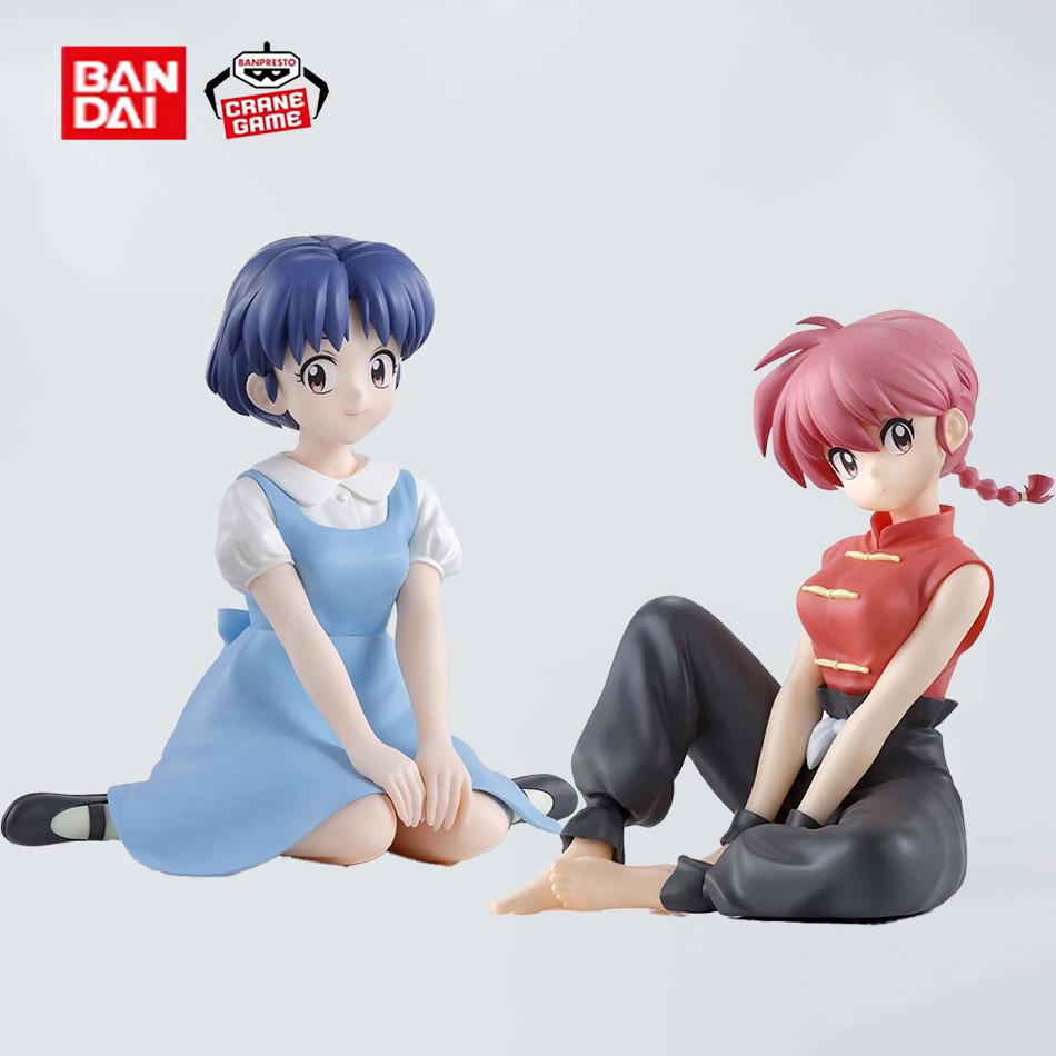 Original BANDAINAMCO BANPRESTO Ranma 1/2 Relax Time Shampoo Tendou Akane Ranma PVC Figure Model Collector Figurine Toy